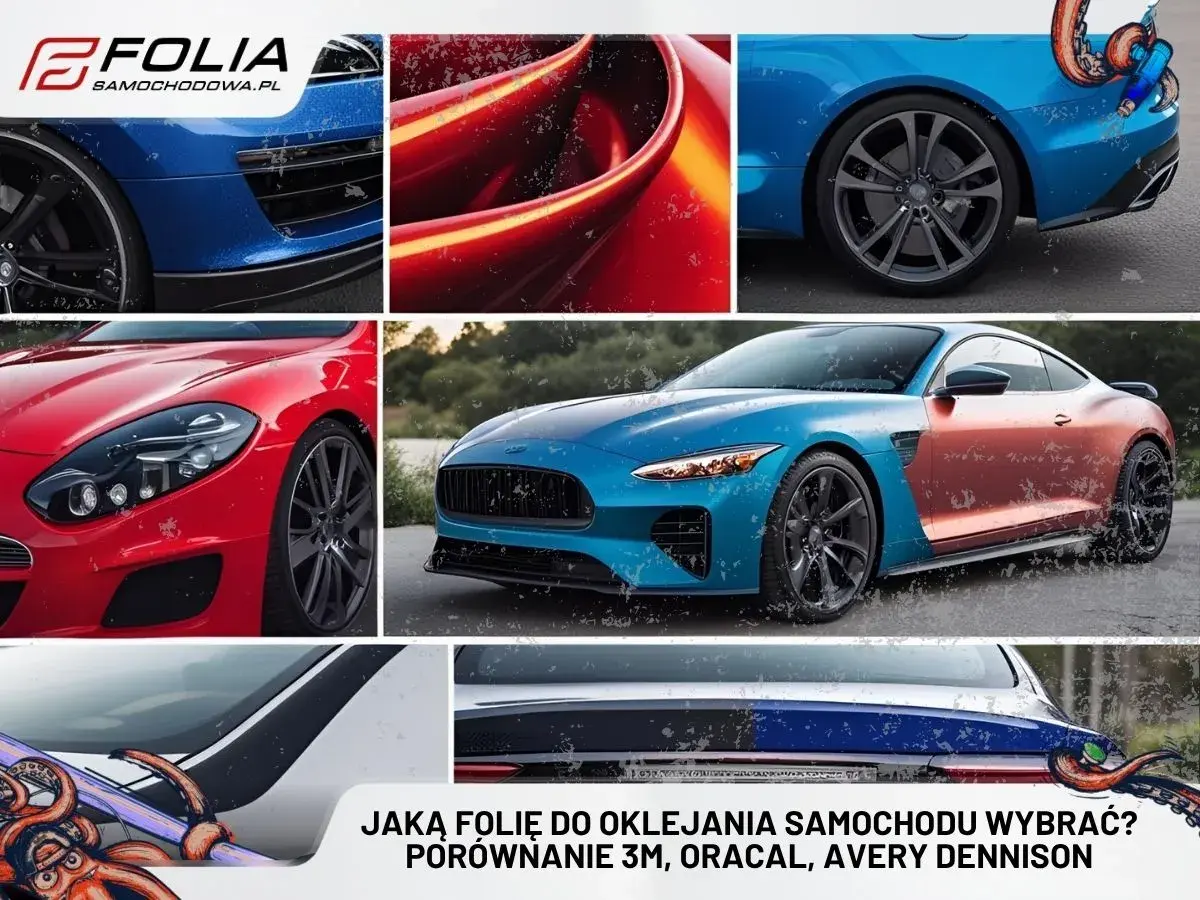 Porównanie folii samochodowych 3M, Oracal i Avery Dennison. Zobacz, jak prezentują się na sportowych autach.