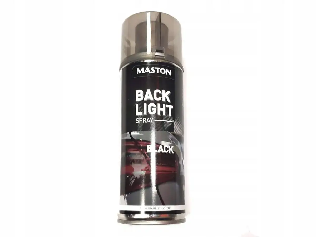 Puszka lakieru do przyciemniania lamp Maston Back Light Spray Black. Idealny do nadania stylowego wyglądu tylnym światłom.